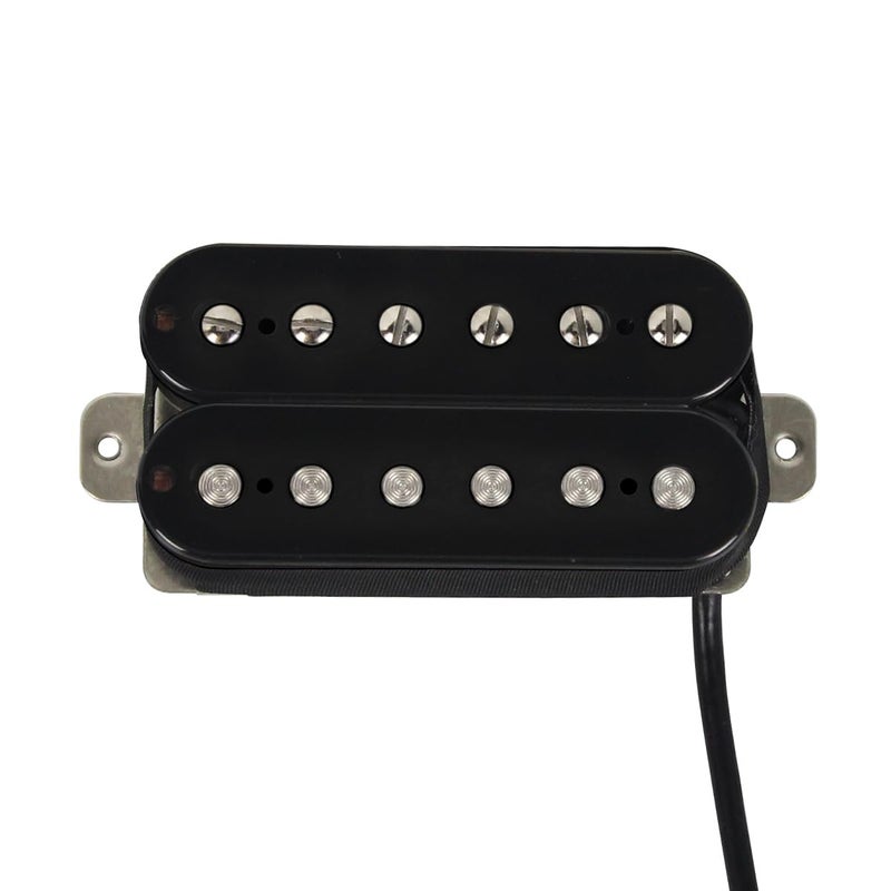 FLEOR Electric Guitar Pickup Double Coil Humbucker Pickups 50mm Ceramic Neck Pickup-Black - Image 5